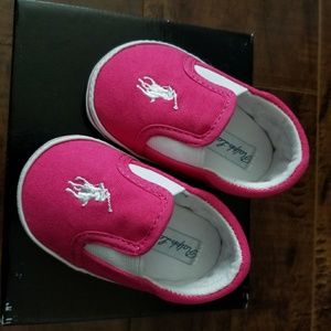 Ralph Lauren pink crib shoes New in Box